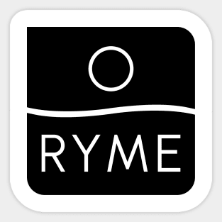 RYME with design Sticker